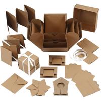 Creativ Company Explosion box, afm 7x7x7,5+12x12x12 cm, naturel, 1 stuk - thumbnail