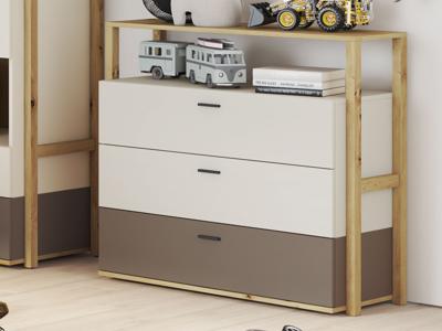 Commode LENAXO 3 lades kasjmier Commode LENAXO 3 lades kasjmier