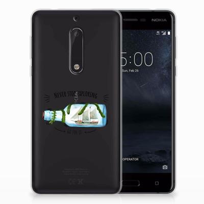 Nokia 5 Telefoonhoesje met Naam Boho Bottle Nokia 5 Telefoonhoesje met Naam Boho Bottle