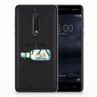 Nokia 5 Telefoonhoesje met Naam Boho Bottle - thumbnail