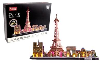Puzzle luminoso 3D - Monumenti di Parigi - Gioco di costruzione - EXPLORA - 115 pezzi - Da 8 anni
