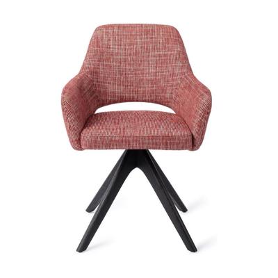 Jesper Home Yanai eetkamerstoel Berry Bars revolve oak black