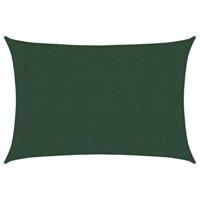 VidaXL Zonnezeil 160 g/m² 3x5 m hdpe donkergroen - thumbnail