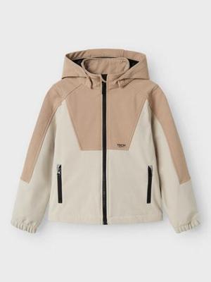 Name it winter softshell jas jongens - beige - NknAlf