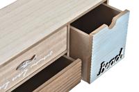 Doos-Juwelenkistje DKD Home Decor Bruin Turkoois Hout 34 x 13 x 16 cm - thumbnail