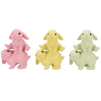 Daan Kromhout Beeld rabbit jump pastel 20 cm 3 assorti | 6 stuks