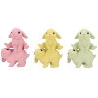 Daan Kromhout Beeld rabbit jump pastel 20 cm 3 assorti | 6 stuks - thumbnail