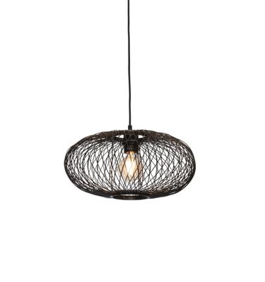 GOOD&MOJO Hanglamp 'Cango' Bamboe, 40cm, kleur Zwart
