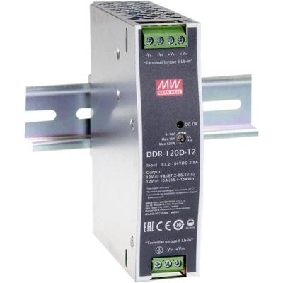 MEAN WELL DDR-120A-24 DIN-rail DC/DC-converter 24 V/DC 4.2 A 100.8 W Aantal uitgangen:1 x Inhoud 1 stuk(s)