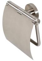 Geesa Nemox Toiletrolhouder met klep RVS geborsteld 916508-05 - thumbnail