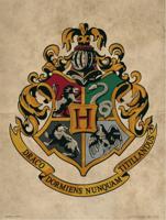Kunstdruk Harry Potter - Hogwarts Crest 30x40cm - thumbnail