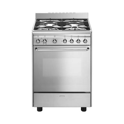 Smeg CX6SVNLKC9 Gasfornuis Rvs Smeg CX6SVNLKC9 Gasfornuis Rvs