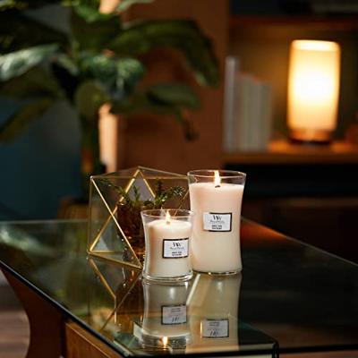 Woodwick White Teak Large Candle - thumbnail