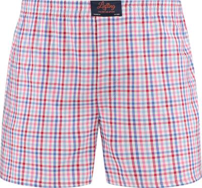 Liefling Boxershort Blauw Rood Ruit Loose