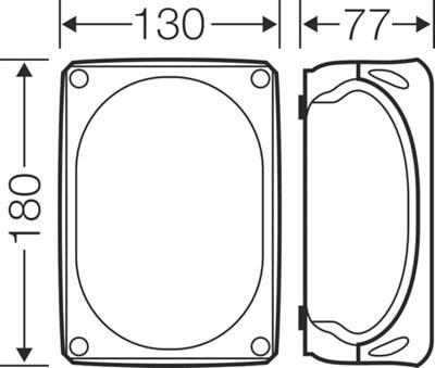 Hensel 62000058 Verdeeldoos Halogeenvrij, Verzegelbaar, Weerbestendig (l x b) 180 mm x 130 mm 1 stuk(s)