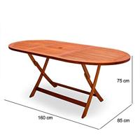 Tuintafel Alabama hardhout - thumbnail