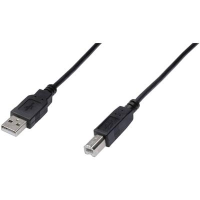 Digitus AK-300102-010-S USB-kabel USB 2.0 USB-A stekker, USB-B stekker 1.00 m Zwart Digitus AK-300102-010-S USB-kabel USB 2.0 USB-A stekker, USB-B stekker 1.00 m Zwart
