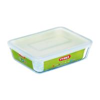 Pyrex cook & freeze glazen ovenschaal + deksel 4l transparant - thumbnail