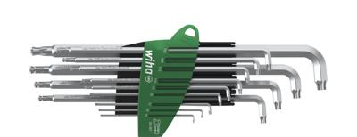 Wiha Stiftsleutelset | in ProStar houder | Stubby TORX® kogelkop | titaanzilver | 14-delig - 40979 - 40979