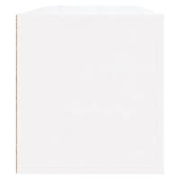 VidaXL Wandschoenenkast 100x35x38 cm bewerkt hout hoogglans wit - thumbnail