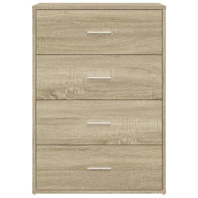 Dressoir 60x31x84 cm bewerkt hout sonoma eikenkleurig