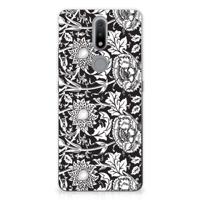 Nokia 2.4 | TPU Case | Black Flowers - thumbnail