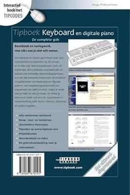 Tipboek keyboard en digitale piano met tipcodes