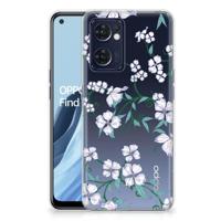 OPPO Reno 7 5G | Find X5 Lite Uniek | TPU Case | Blossom White - thumbnail