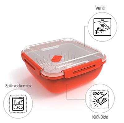 Rotho steamer 1.7l rood - thumbnail