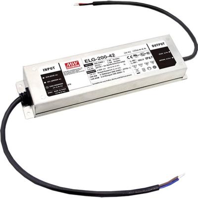 MEAN WELL ELG-200-42AB-3Y LED-driver Constante spanning 199.9 W 2.38 - 4.76 A 39 - 45 V/DC 3-in-1 dimmer, Montage op ontvlambare oppervlakken, Geschikt voor MEAN WELL ELG-200-42AB-3Y LED-driver Constante spanning 199.9 W 2.38 - 4.76 A 39 - 45 V/DC 3-in-1 dimmer, Montage op ontvlambare oppervlakken, Geschikt voor