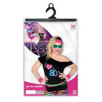 T-Shirt Dames I Love 80&apos;s Zwart Fashion - thumbnail