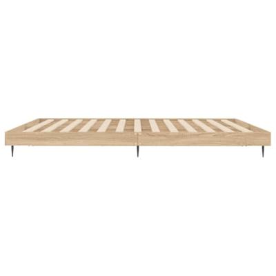 Bedframe zonder matras hout sonoma eikenkleurig 140x200 cm Bedframe zonder matras hout sonoma eikenkleurig 140x200 cm