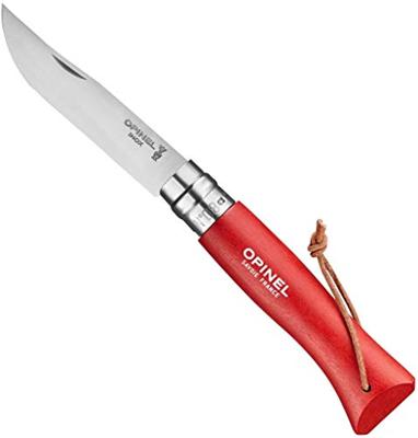 Opinel N08 Rood, Colorama Zakmes Rood
