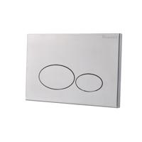 Drukplaat Voor Inbouwreservoir BWS X32 Metal Geborsteld Staal - thumbnail