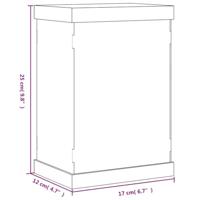 VidaXL Vitrine transparant 17x12x25 cm acryl - thumbnail