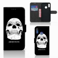 Telefoonhoesje met Naam Honor 10 Lite Skull Eyes - thumbnail