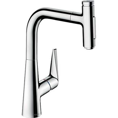 Hansgrohe Talis Select M51 M5117-H220 ééngreeps keukenmengkraan met uittrekbare vuistdouche, chroom Hansgrohe Talis Select M51 M5117-H220 ééngreeps keukenmengkraan met uittrekbare vuistdouche, chroom