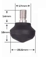 Leofoto Rubber foot size 13mm (3 pieces) - thumbnail