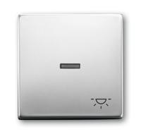 Busch-Jaeger 2CKA001751A2958 Wipschakelaar licht Afdekking Puur RVS RVS 1 stuk(s) - thumbnail