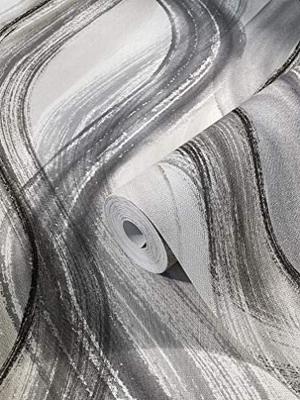 Marburg Shades Behang met wavy lijnen - 32446