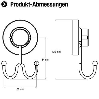 Cornat 3In1 Handdoekhaakje Dubbel Ch - T340251