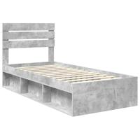 Bedframe Concerte Grijs 90 x 190 cm Massief grenenhout - thumbnail