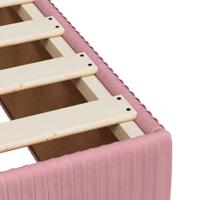 Bedframe fluweel roze 160x200 cm - thumbnail