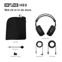 Sony inzone h9 ii over-ear gaming headset (zwart, pc, playstation 5, 2.4ghz, bluetooth) - thumbnail