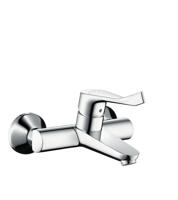 Hansgrohe Focus Care opbouw wandkraan met koppelingen met verlengde greep 12.1cm EcoSmart chroom 31913000 - thumbnail