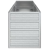 Plantenbak verhoogd 160x40x45 cm gegalvaniseerd staal zilver - thumbnail
