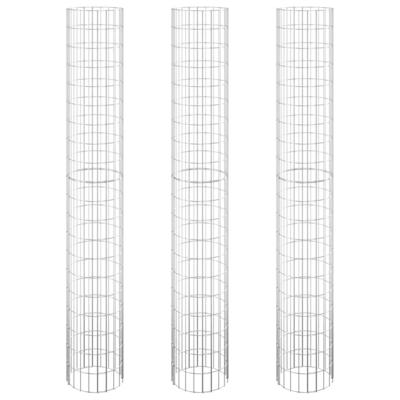 VidaXL Gabion plantenbakken 3 st rond verhoogd ø30x200 cm staal VidaXL Gabion plantenbakken 3 st rond verhoogd ø30x200 cm staal