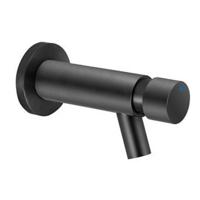 Plieger Napoli toiletkraan wandmodel zelfsluitend 1/2 looptijd 15 sec. mat zwart 80000B - thumbnail