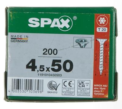 Spax pk t20 geg 4,5x50(200)