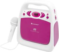 Soundmaster KCD50PI CD player Portable CD player Pink, White - thumbnail